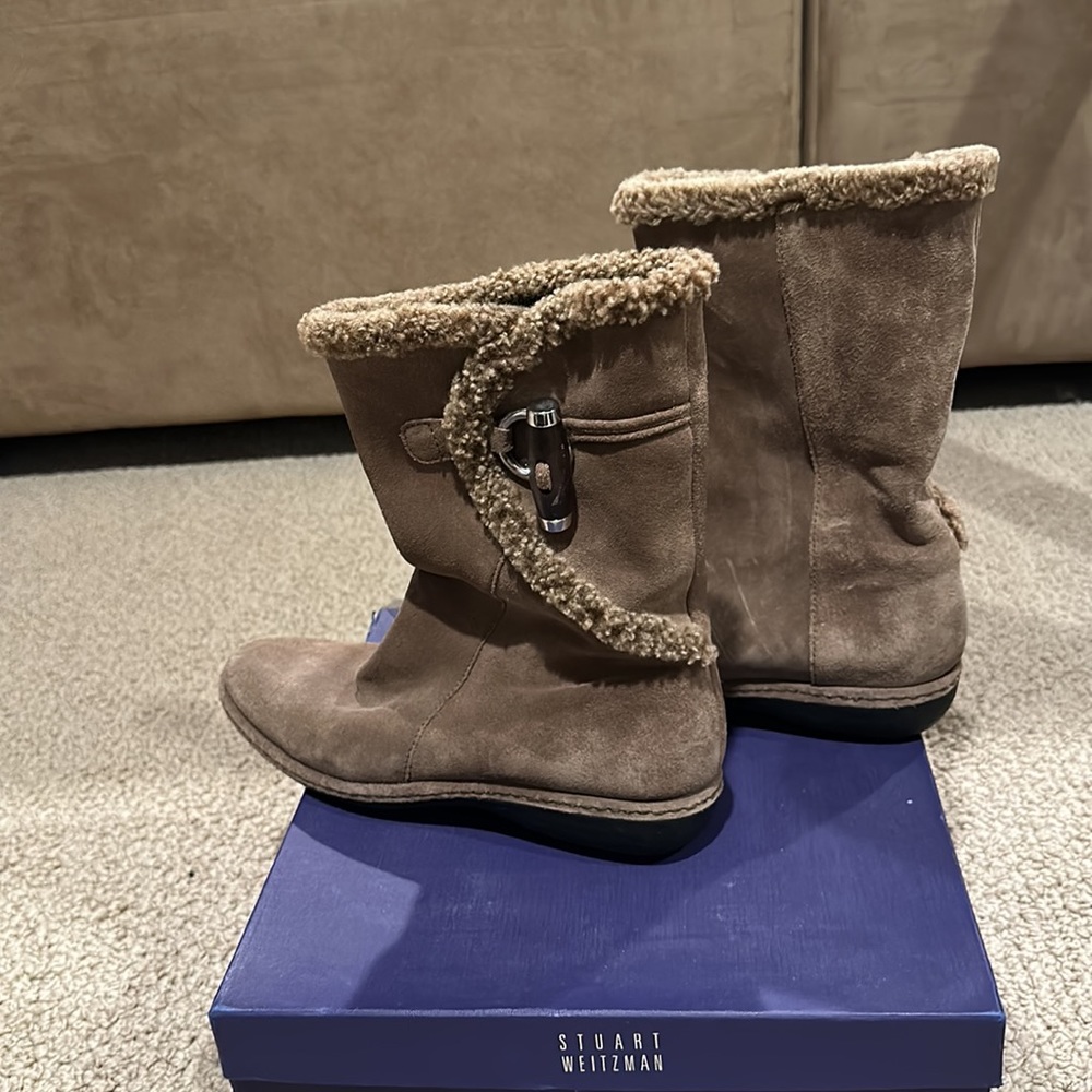 Stuart Weitzman Suede Toggle Boots - image 3